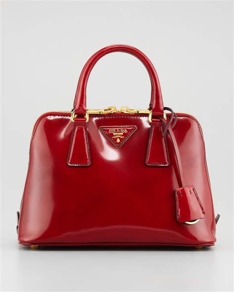 prada black purse red lining|older red prada handbags.